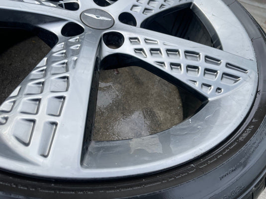GENESIS GV70 21X9 5 SPOKE WHEEL RIM W/TIRE SILVER (ONLY#1) 2022-2025 # 107617