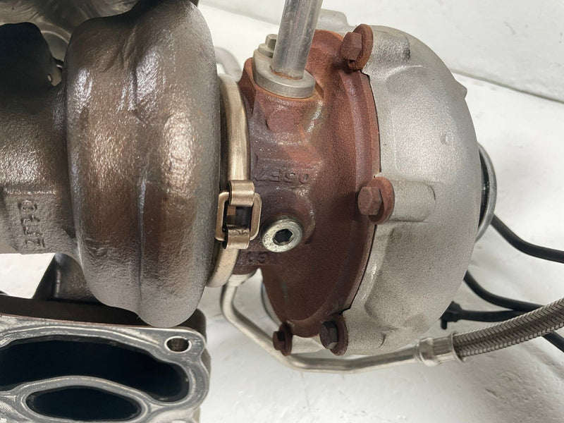 Load image into Gallery viewer, 2015-2023 FORD MUSTANG ECOBOOST GAS ENGINE TURBOCHARGER FR3E9G438CF 2.3L# 112981
