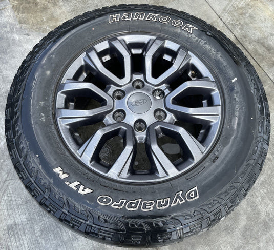 FORD RANGER 17x8 12 SPOKE GRAY ALLOY WHEEL RIM W/TIRE (ONLY#1) 2019-2023 #112228