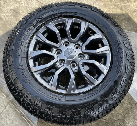 FORD RANGER 17x8 12 SPOKE GRAY ALLOY WHEEL RIM W/TIRE (ONLY#1) 2019-2023 #112229