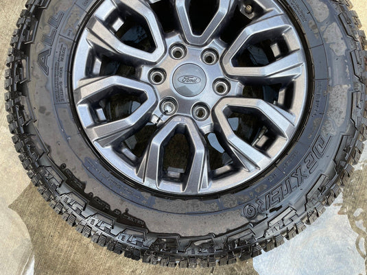 FORD RANGER 17x8 12 SPOKE GRAY ALLOY WHEEL RIM W/TIRE (ONLY#1) 2019-2023 #112230