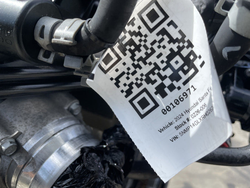 Load image into Gallery viewer, HYUNDAI SANTA FE FWD AUTOMATIC ENGINE MOTOR ASSEMBLY 2.5L 11K MILES 24-25 106971
