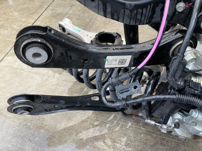 Load image into Gallery viewer, 2023-2025 HYUNDAI IONIQ 6 RWD REAR LEFT SIDE SUSPENSION KNEE ASSEMBLY # 112322
