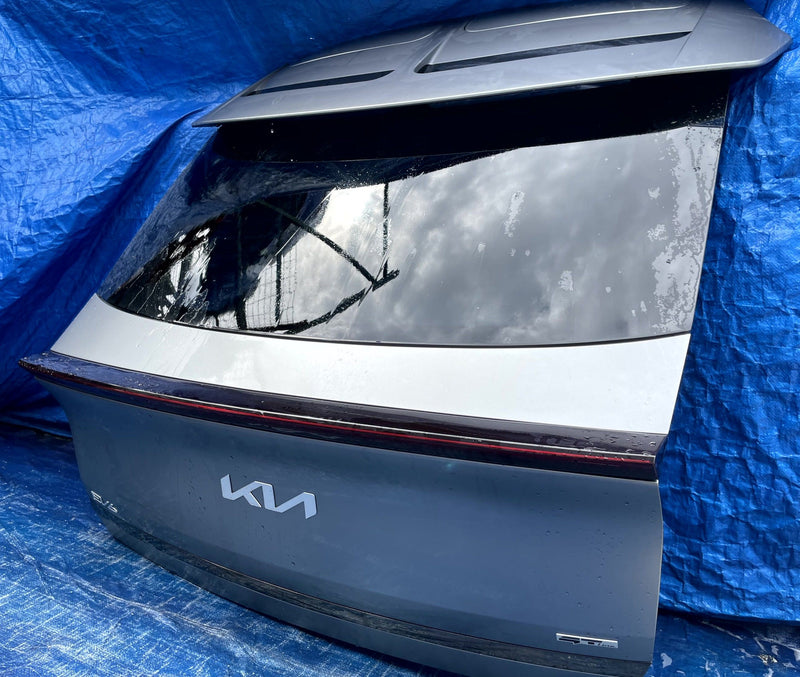 Load image into Gallery viewer, KIA EV6 REAR TRUNK LID DECK TAIL GATE TAILGATE GRAY (KLM) 2022-2024 # 109953
