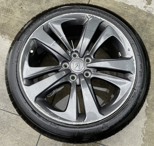 ACURA TLX 19x8-1/2 5 DOUBLE SPOKE ALLOY WHEEL RIM W/TIRE (ONLY#1) 21-23 # 109047