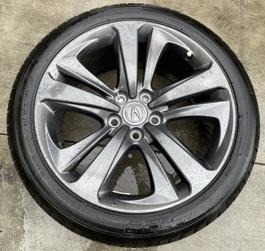 ACURA TLX 19x8-1/2 5 DOUBLE SPOKE ALLOY WHEEL RIM W/TIRE (ONLY#1) 21-23 # 109045