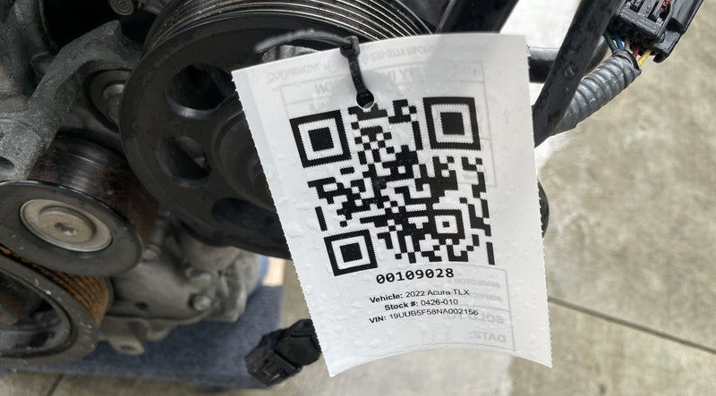 Load image into Gallery viewer, ACURA TLX FWD TURBOCHARGED AUTOMATIC ENGINE MOTOR ASSEMBLY 2.0L 21-23 # 109028
