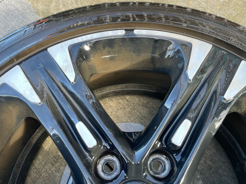 Load image into Gallery viewer, KIA K5 18x7-1/2 MACHINED BLACK ALLOY WHEEL RIM W/TIRE (ONLY#1) 2021-2024 #111799

