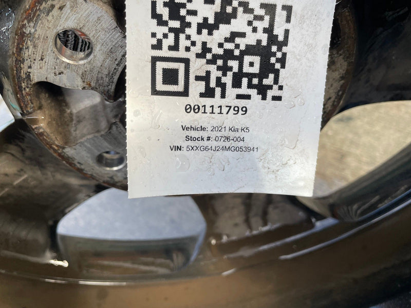 Load image into Gallery viewer, KIA K5 18x7-1/2 MACHINED BLACK ALLOY WHEEL RIM W/TIRE (ONLY#1) 2021-2024 #111799
