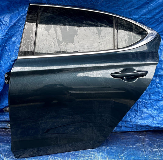 GENESIS G70 REAR LEFT DRIVER SIDE DOOR ASSEMBLY GREEN (URA) 2019-2026