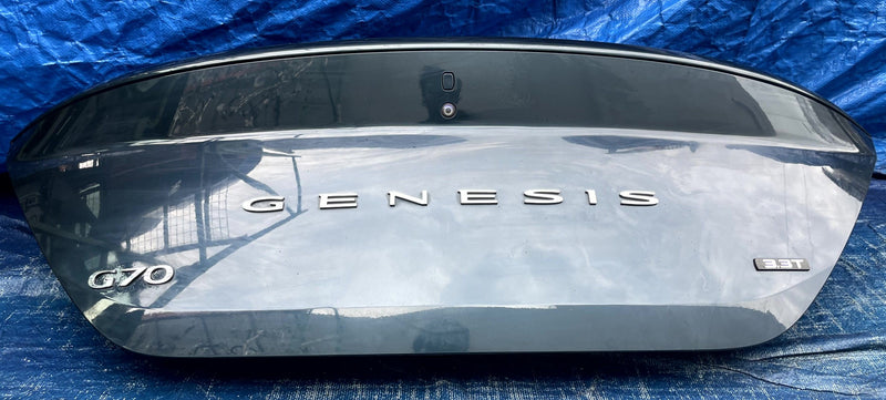 Load image into Gallery viewer, GENESIS G70 REAR TRUNK LID DECK TAIL GATE TAILGATE GREEN (URA) 2022-2026 #110062
