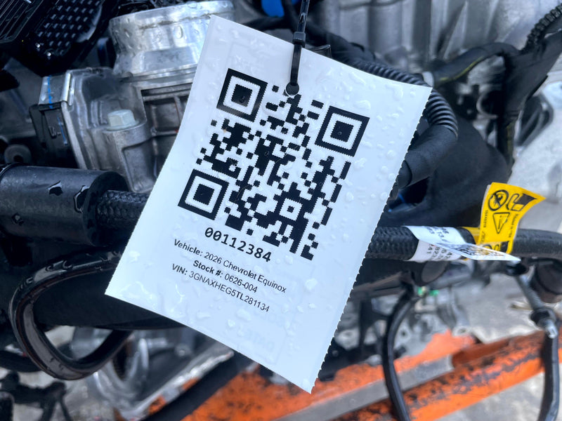 Load image into Gallery viewer, CHEVROLET EQUINOX FWD ENGINE MOTOR ASSEMBLY AUTOMATIC 1.5L 5K MILES 2026 #112384
