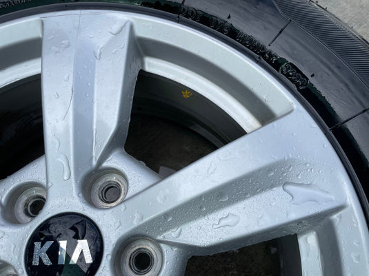 KIA SORENTO 17x7 5 SPOKE SILVER ALLOY WHEEL W/TIRE (ONLY#1) 2021-2025 # 110145