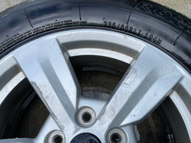 Load image into Gallery viewer, KIA SORENTO 17x7 5 SPOKE SILVER ALLOY WHEEL W/TIRE (ONLY#1) 2021-2025 # 110143
