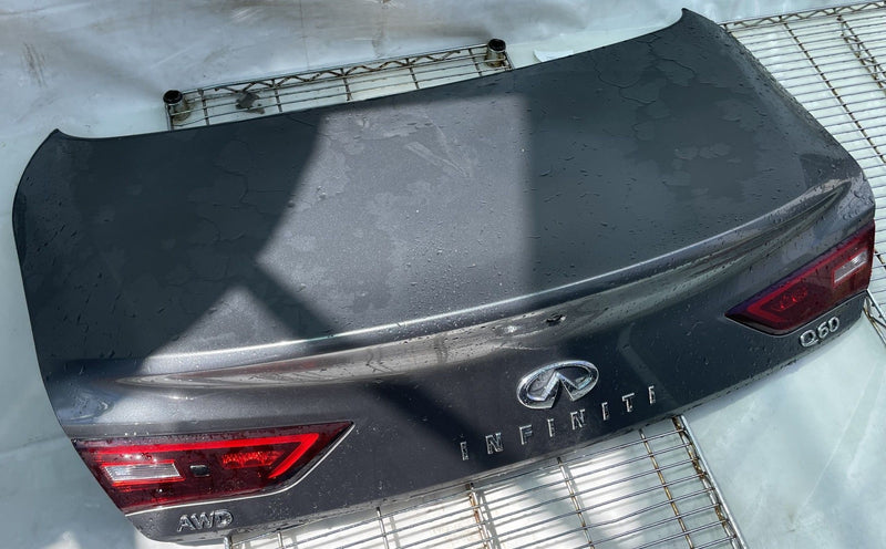 Load image into Gallery viewer, INFINITI Q60 COUPE TRUNK LID DECK TAIL GATE HATCH GRAY (KAD) 2017-2022 # 112494
