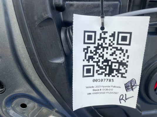 HYUNDAI PALISADE REAR LEFT DRIVER SIDE DOOR ASSEMBLY GRAY (P7V) 23-25