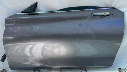 INFINITI Q60 FRONT LEFT DRIVER SIDE DOOR ASSEMBLY GRAY (KAD) 2017-2022