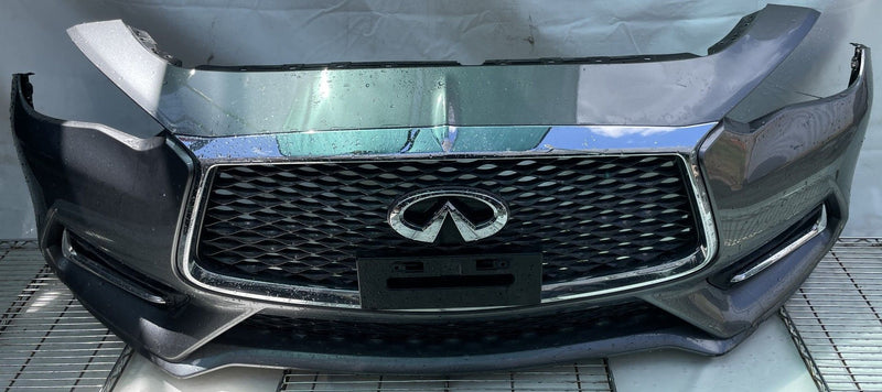 Load image into Gallery viewer, INFINITI Q60 FRONT BUMPER COVER ASSEMBLY GRAY KAD W/O PARK ASSIST 17-22 # 112536
