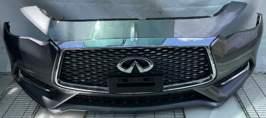 INFINITI Q60 FRONT BUMPER COVER ASSEMBLY GRAY KAD W/O PARK ASSIST 17-22