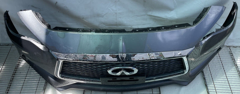 Load image into Gallery viewer, INFINITI Q60 FRONT BUMPER COVER ASSEMBLY GRAY KAD W/O PARK ASSIST 17-22 # 112536
