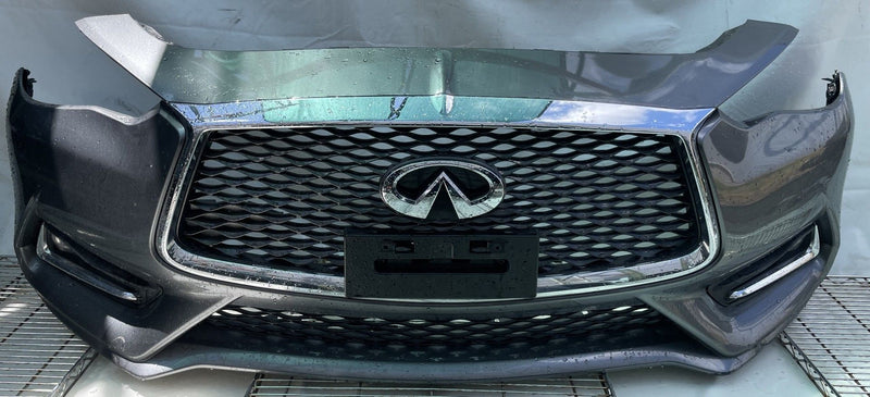 Load image into Gallery viewer, INFINITI Q60 FRONT BUMPER COVER ASSEMBLY GRAY KAD W/O PARK ASSIST 17-22 # 112536
