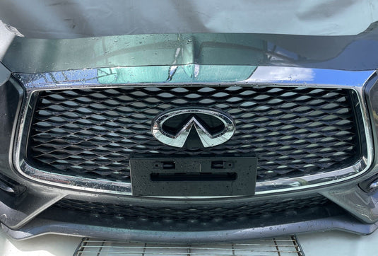 INFINITI Q60 FRONT BUMPER COVER ASSEMBLY GRAY KAD W/O PARK ASSIST 17-22