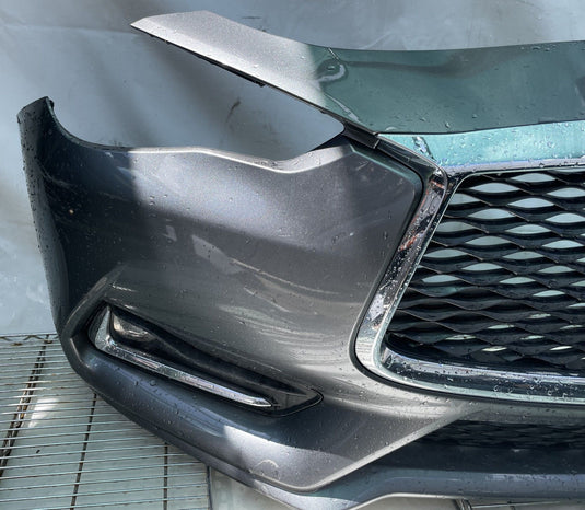 INFINITI Q60 FRONT BUMPER COVER ASSEMBLY GRAY KAD W/O PARK ASSIST 17-22