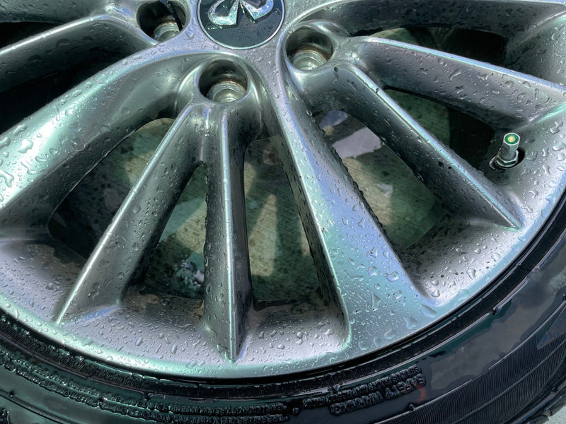 Load image into Gallery viewer, INFINITI Q50 18x7.5 15 V SPOKE ALLOY WHEEL RIM W/ TIRE (ONLY#1) 18-24 # 112496
