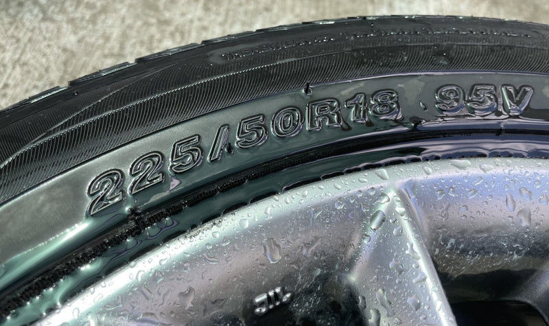 Load image into Gallery viewer, INFINITI Q50 18x7.5 15 V SPOKE ALLOY WHEEL RIM W/ TIRE (ONLY#1) 18-24 # 112496
