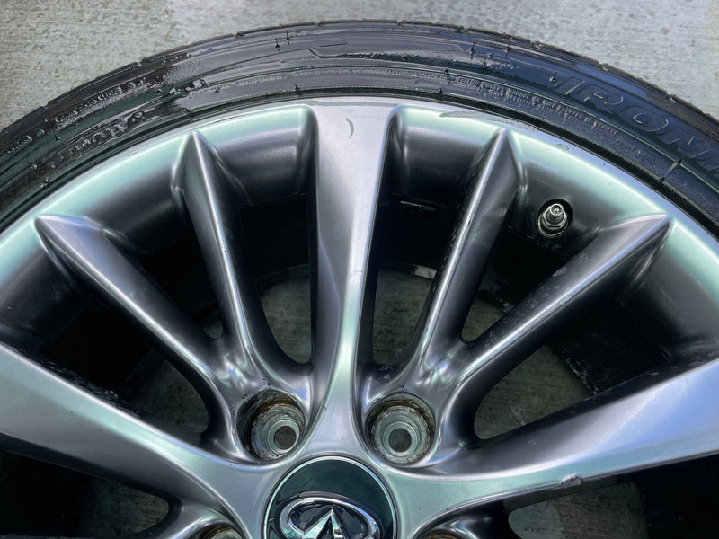 Load image into Gallery viewer, INFINITI Q50 18x7.5 15 V SPOKE ALLOY WHEEL RIM W/ TIRE (ONLY#1) 18-24 # 112488

