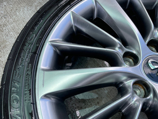 INFINITI Q50 18x7.5 15 V SPOKE ALLOY WHEEL RIM W/ TIRE (ONLY#1) 18-24 # 112488