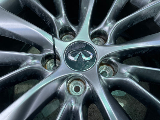 INFINITI Q50 18x7.5 15 V SPOKE ALLOY WHEEL RIM W/ TIRE (ONLY#1) 18-24 # 112490
