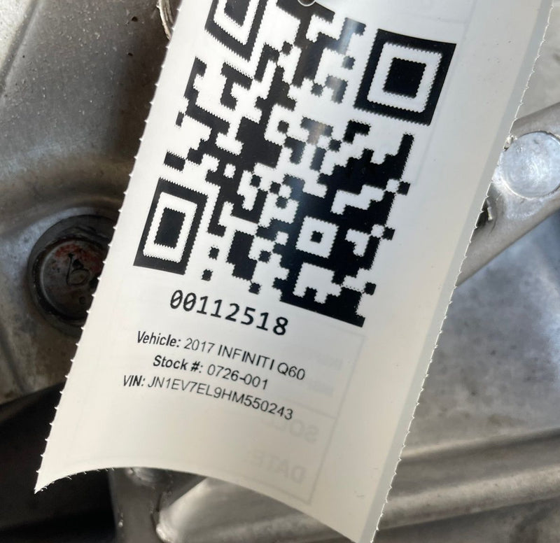 Load image into Gallery viewer, 17-22 INFINITI Q60 AWD FRONT SUSPENSION SUB FRAME CROSSMEMBER CRADLE # 112518
