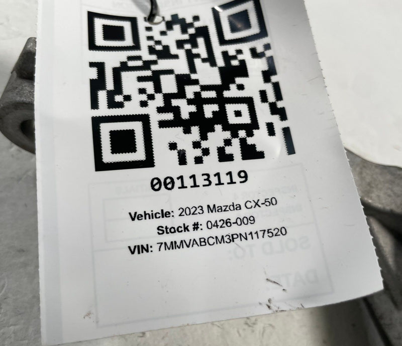 Load image into Gallery viewer, 2023 - 2025 MAZDA CX-50 FRONT DIFFERENTIAL AXLE CARRIER MOUNT BRACKET # 113119
