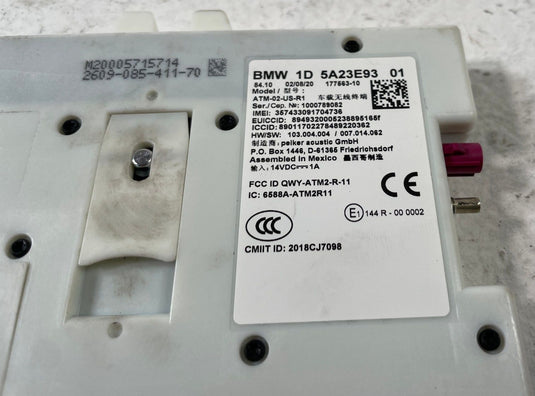 2018 - 2022 BMW 330I G20 TELEMATICS COMMUNICATION MODULE UNIT