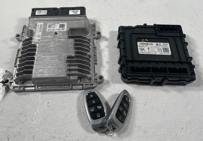 Load image into Gallery viewer, 23-25 HYUNDAI PALISADE ENGINE &amp; BODY CONTROL MODULE ECM BCM W/ KEY FOB # 107744
