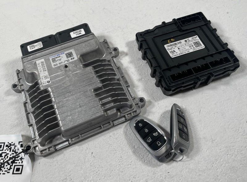Load image into Gallery viewer, 23-25 HYUNDAI PALISADE ENGINE &amp; BODY CONTROL MODULE ECM BCM W/ KEY FOB # 107744
