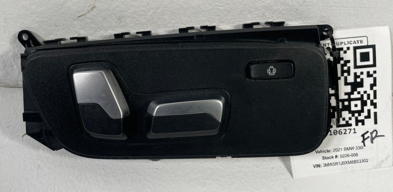 Load image into Gallery viewer, 2019-23 BMW 330I 230I G20 FRONT RIGHT PASSENGER SIDE SEAT CONTROL SWITCH #106271
