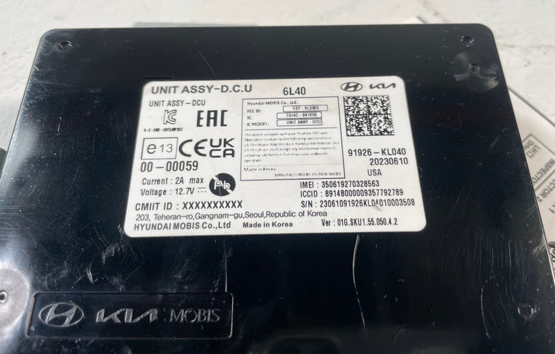 Load image into Gallery viewer, 2023 - 2025 HYUNDAI IONIQ 6 DCU DATA CONNECTIVITY CONTROL MODULE UNIT # 110491
