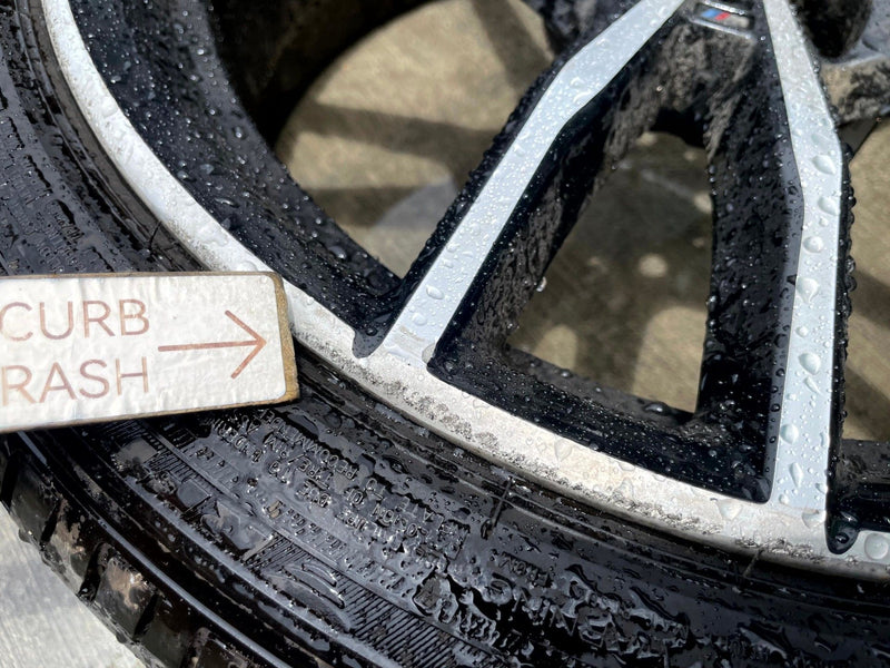 Load image into Gallery viewer, BMW 330i FRONT 19x8'' STYLE 791M 5 DOUBLE SPOKE WHEEL RIM W/ TIRE 19-25 # 110323
