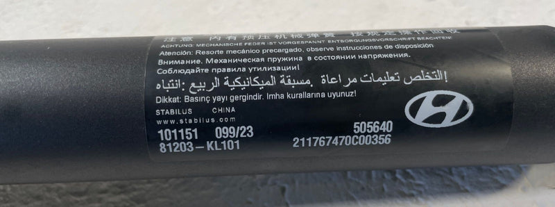 Load image into Gallery viewer, 23-25 HYUNDAI IONIQ 6 REAR TRUNK LEFT &amp; RIGHT POWER LIFT CYLINDER STRUT # 110488
