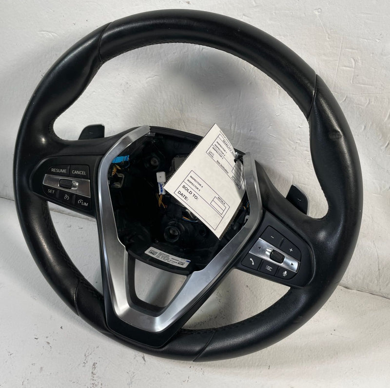 Load image into Gallery viewer, 2021-2024 BMW G20 330I STEERING WHEEL W/ MULTIFUNCTION SWITCHES BLACK # 106347
