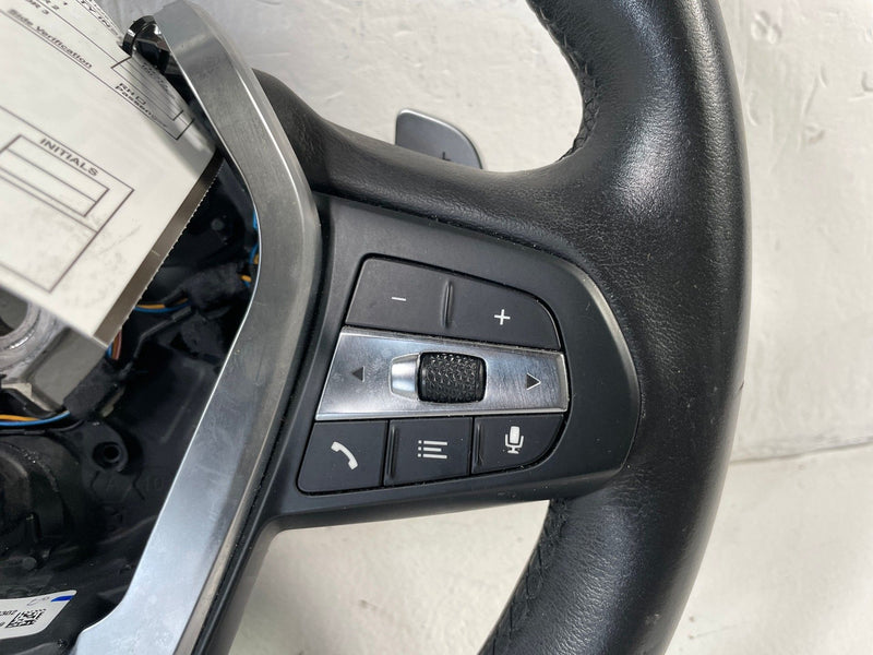 Load image into Gallery viewer, 2021-2024 BMW G20 330I STEERING WHEEL W/ MULTIFUNCTION SWITCHES BLACK # 106347
