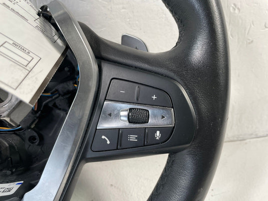 2021-2024 BMW G20 330I STEERING WHEEL W/ MULTIFUNCTION SWITCHES BLACK