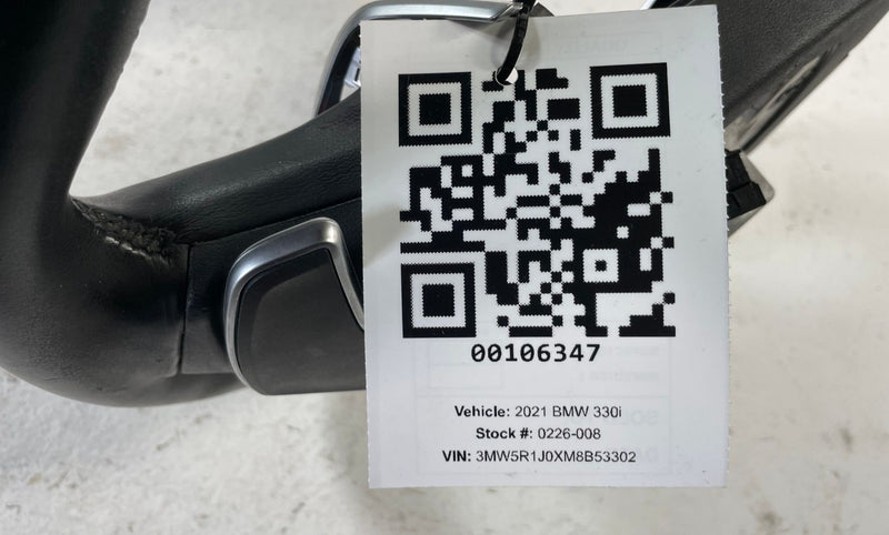 Load image into Gallery viewer, 2021-2024 BMW G20 330I STEERING WHEEL W/ MULTIFUNCTION SWITCHES BLACK # 106347
