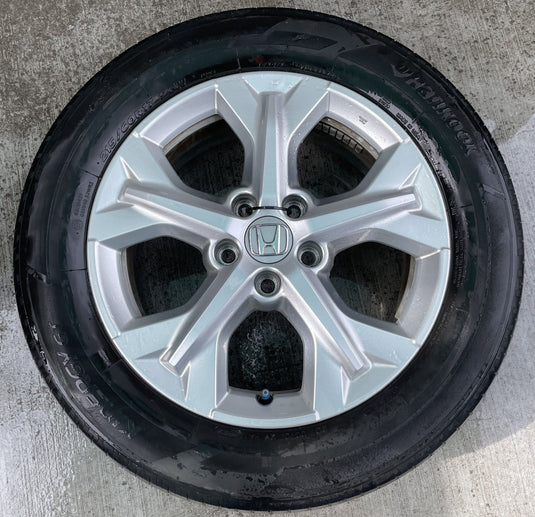 HONDA HR-V LX 17x6-1/2 5 SPOKE ALLOY WHEEL RIM W/ TIRE (ONLY#1) 23-25 # 112715