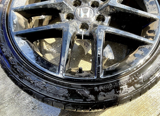 HONDA CIVIC SPORT 18x8J 5 V SPOKE ALLOY WHEEL RIM W/TIRE (ONLY#1) 22-25 # 110409