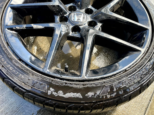 HONDA CIVIC SPORT 18x8J 5 V SPOKE ALLOY WHEEL RIM W/TIRE (ONLY#1) 22-25 # 110408