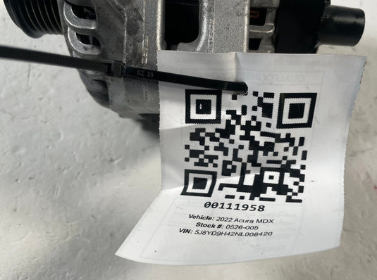 2022 - 2026 ACURA MDX ENGINE ALTERNATOR GENERATOR ASSEMBLY 12V