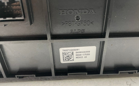 19-23 HONDA PASSPORT EX-L DASH CENTER HVAC A/C CLIMATE CONTROL SWITCH